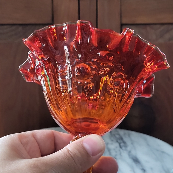 Fenton Amberina Compote - Picture 14 of 17